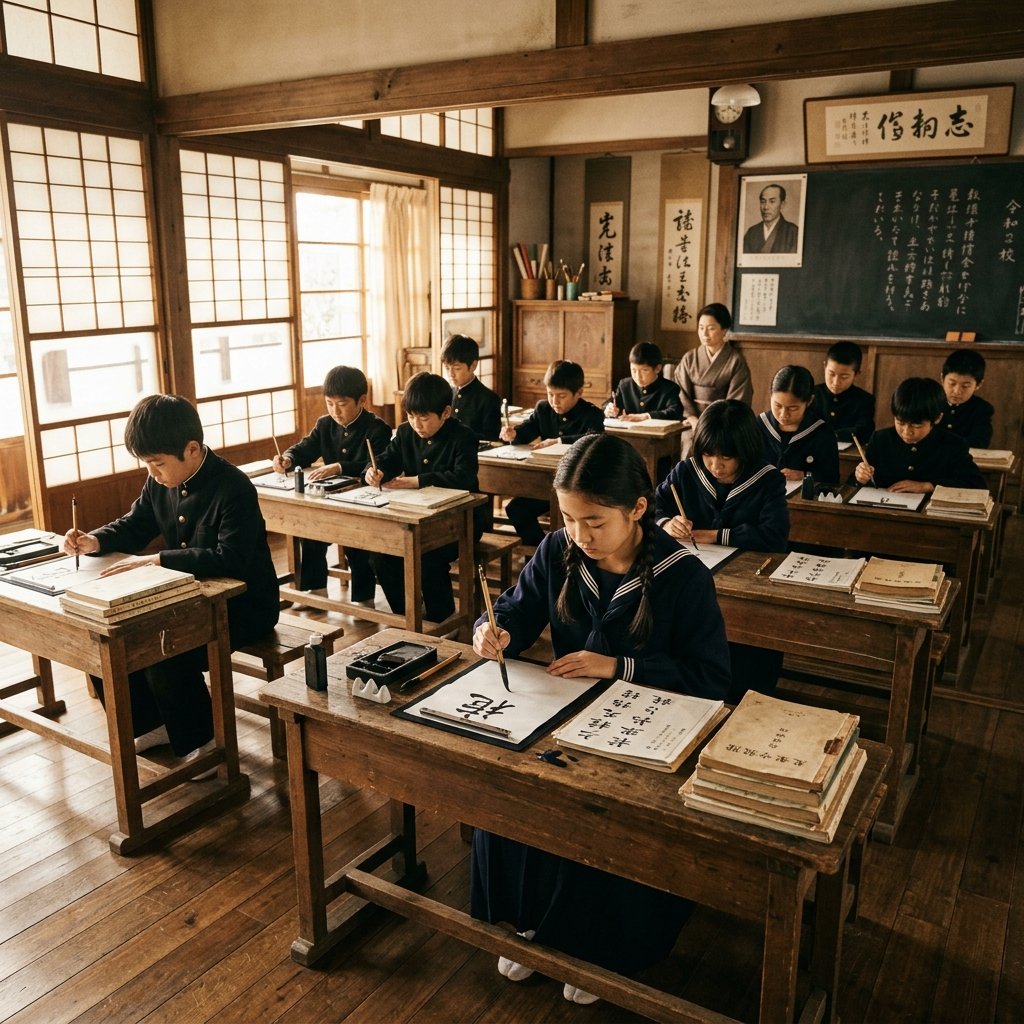 Vintage Japanese Classroom